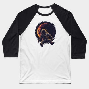 Astronaut Eclipse Baseball T-Shirt
